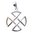 Anhänger "Kreuz mit Keltischem Knoten" 2cm Silber 925 3,9g