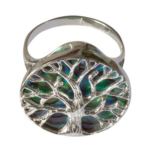 Ring "Paua Lebensbaum" Silber 925